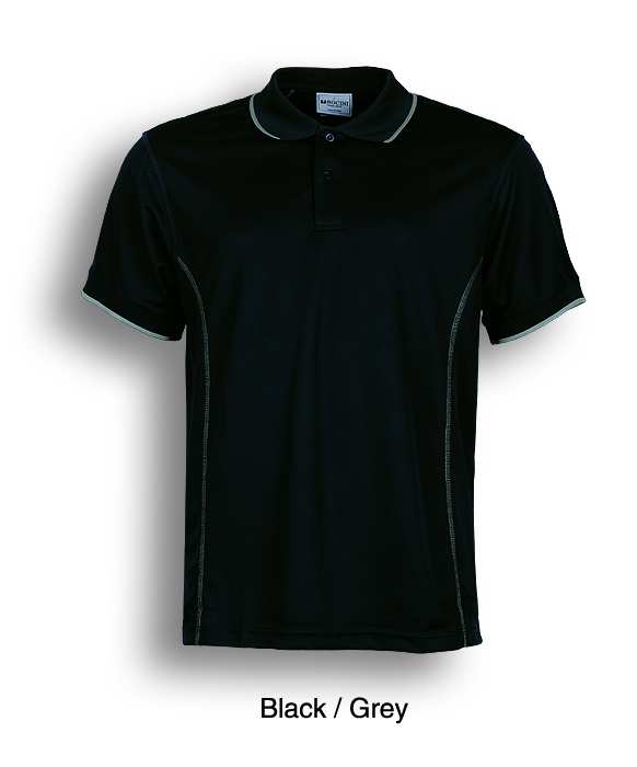 black grey, Polo Shirt, UPF: excellent protection, 160gsm, 100% breezeway polyester fabric,  Breathable, Draws Sweat from Body, Quick Dry